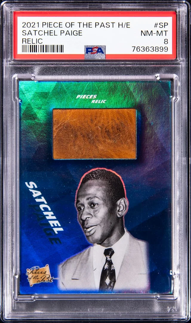 2021 Piece of the Past Historical Edition Relic Satchel Paige #SP card image