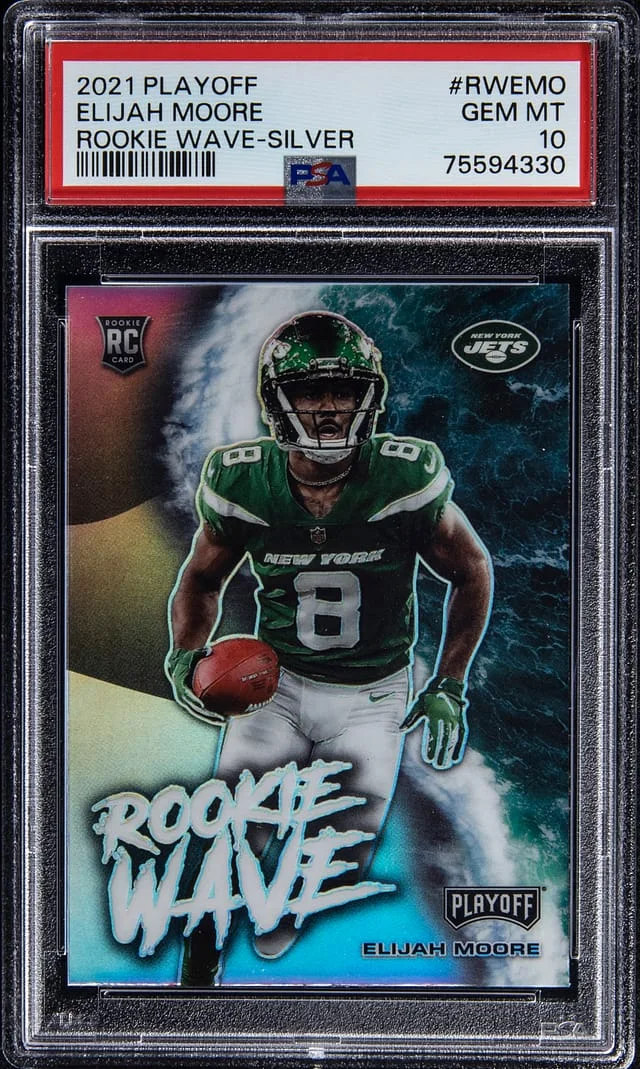 2021 Playoff Elijah Moore Wave - Silver #RWEMO card image