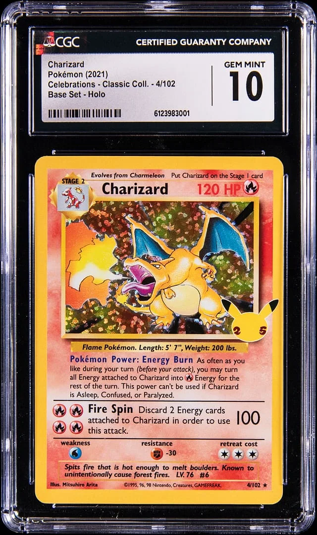 2021 Pokemon Base Set Celebrations Classic Collection Holo Charizard #4 card image