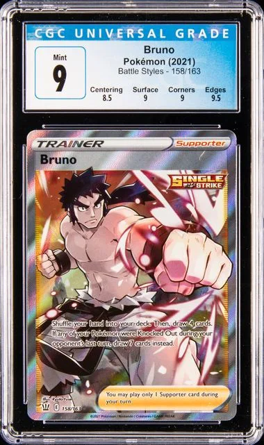 2021 Pokemon Battle Styles Bruno #158 card image