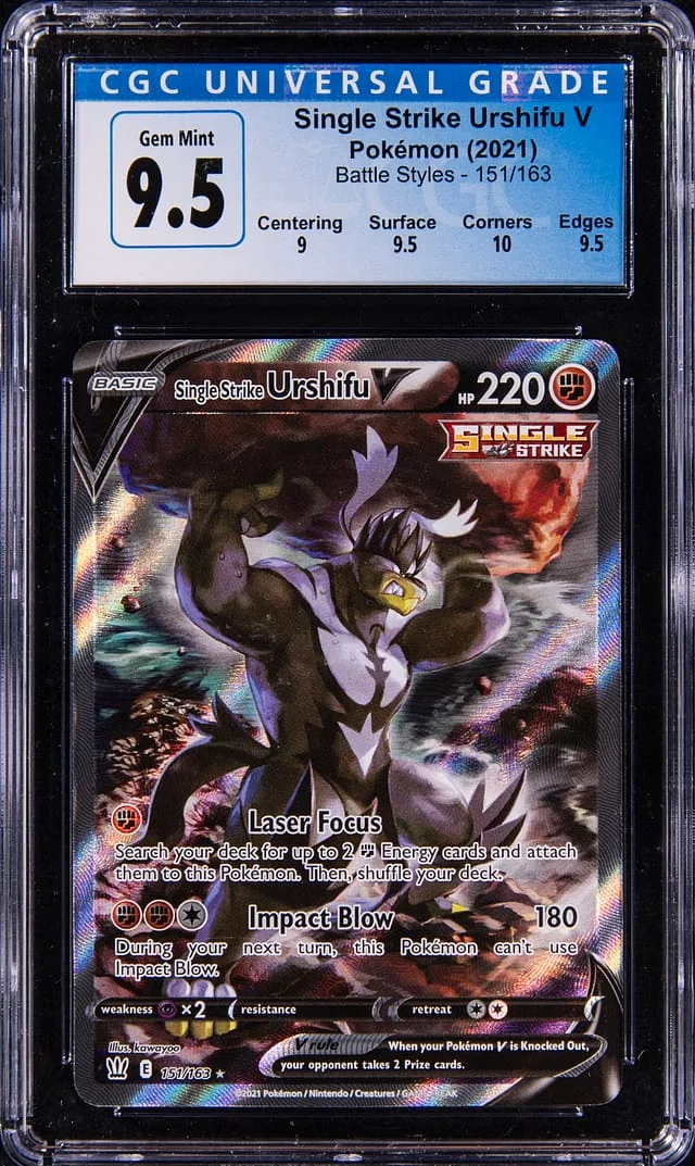 2021 Pokemon Battle Styles Single Strike Urshifu V Full Art #151 card image