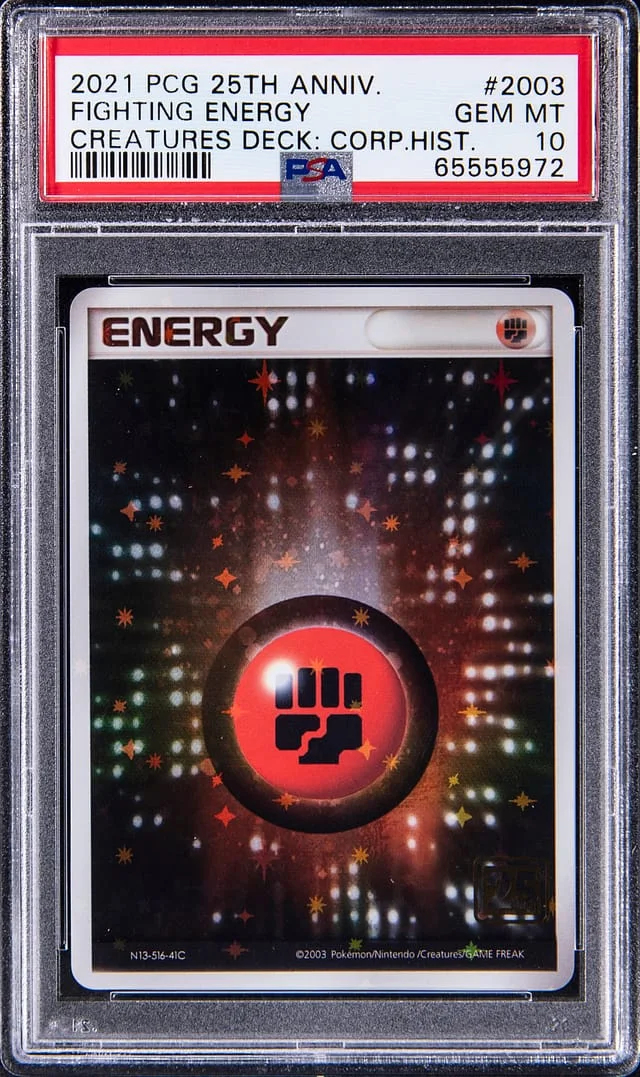 2021 Pokemon Card Game 25th Anniversary Creatures Deck: Corporate History (1995-2021) Fighting Energy #2003 card image