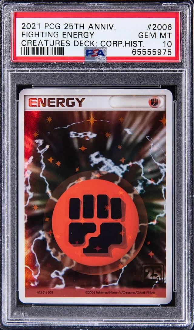 2021 Pokemon Card Game 25th Anniversary Creatures Deck: Corporate History (1995-2021) Fighting Energy #2006 card image