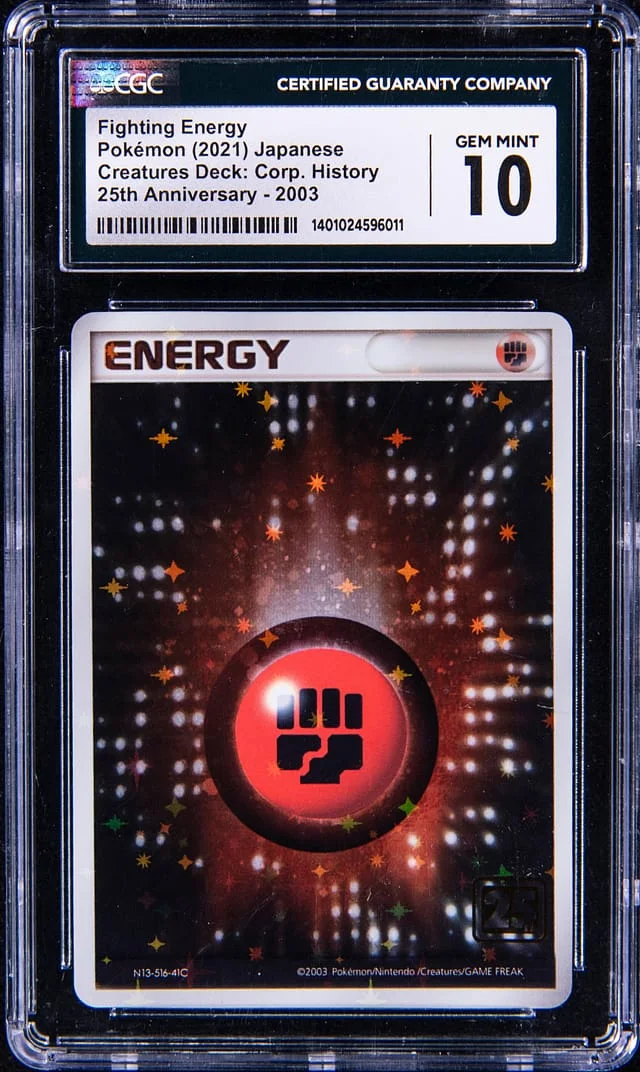 2021 Pokemon Card Game 25th Anniversary Japanese Creatures Deck Corporate History Fighting Energy #2003 card image
