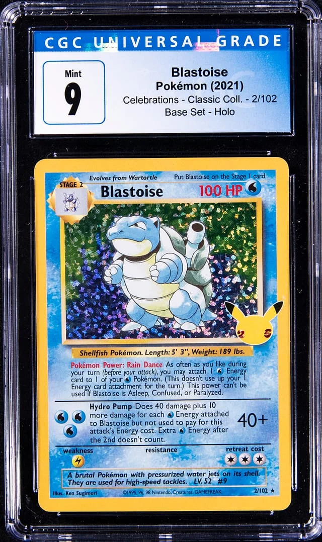 2021 Pokemon Celebrations Classic Collection Base Set Rare Holofoil Blastoise #2 card image