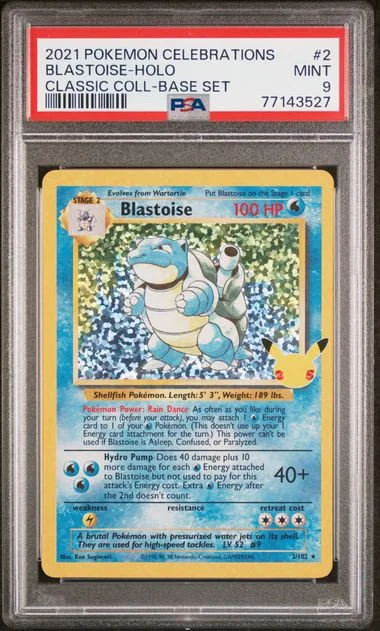 2021 Pokemon Celebrations Classic Collection Blastoise-Holo #2 card image