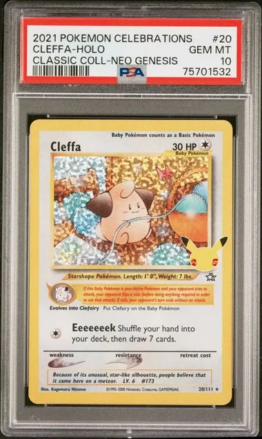 2021 Pokemon Celebrations Classic Collection Cleffa-Holo #20 card image