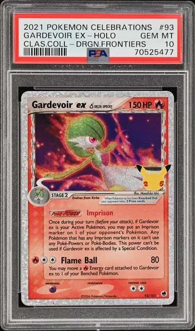 2021 Pokemon Celebrations Classic Collection Dragon Frontiers Holofoil Gardevoir EX #93 card image