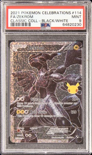 2021 Pokemon Celebrations Classic Collection Full Art Zekrom #114 card image