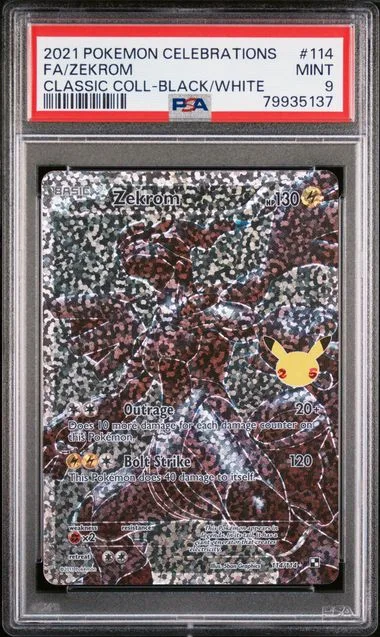 2021 Pokemon Celebrations Classic Collection Full Art/Zekrom #114 card image