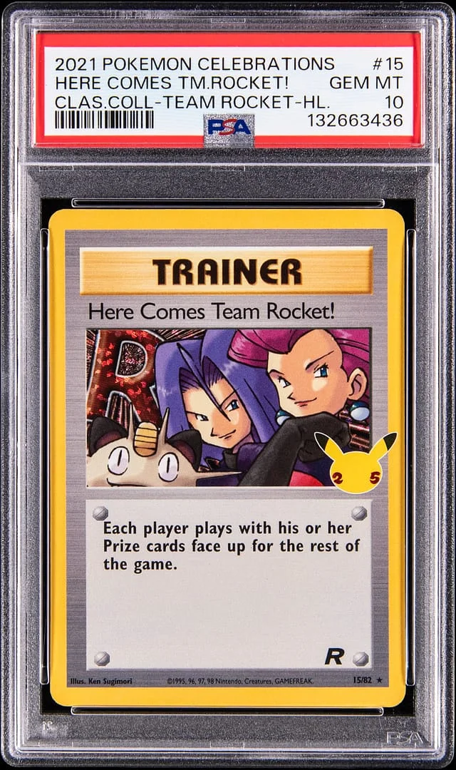 2021 Pokemon Celebrations Classic Collection Here Comes Team Rocket! #15 card image