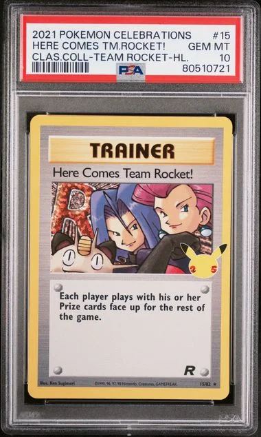 2021 Pokemon Celebrations Classic Collection Here Comes Team Rocket!-Holo #15 card image