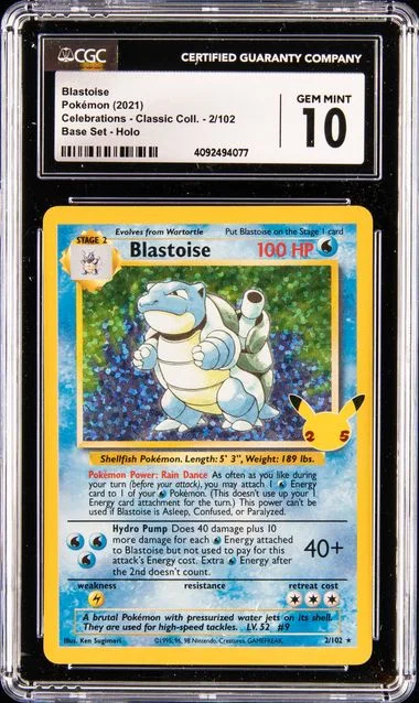 2021 Pokemon Celebrations Classic Collection Holo Blastoise #2 card image