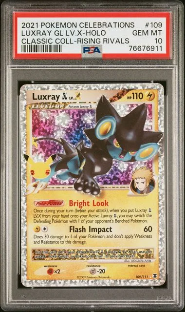 2021 Pokemon Celebrations Classic Collection Luxray Gl Lv.X-Holo #109 card image