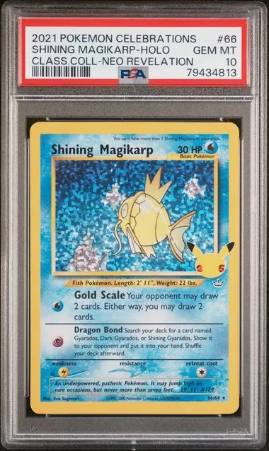 2021 Pokemon Celebrations Classic Collection Shining Magikarp-Holo #66 card image