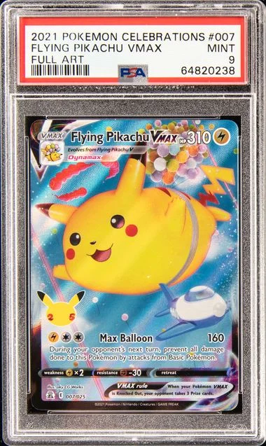 2021 Pokemon Celebrations Full Art Flying Pikachu VMAX #007 card image