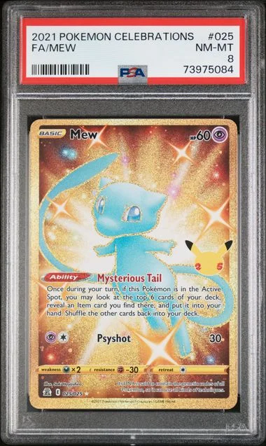 2021 Pokemon Celebrations Full Art Mew #025 card image