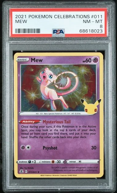 2021 Pokemon Celebrations Mew #011 card image