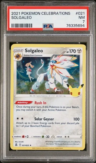 2021 Pokemon Celebrations Solgaleo #021 card image