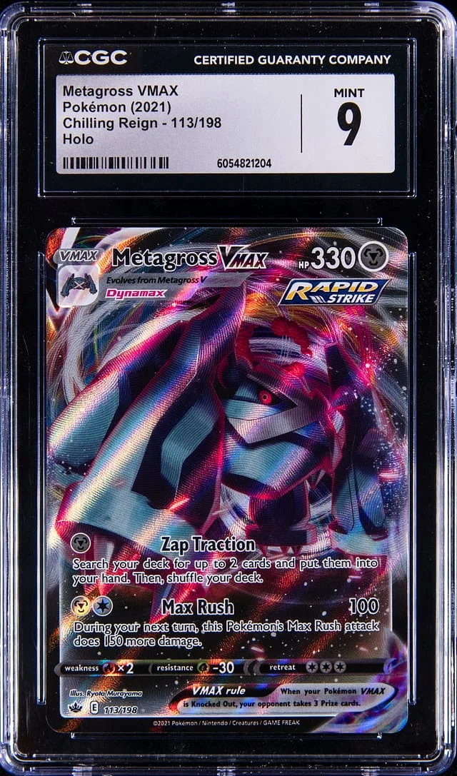 2021 Pokemon Chilling Reign Holo Metagross VMAX #113 card image