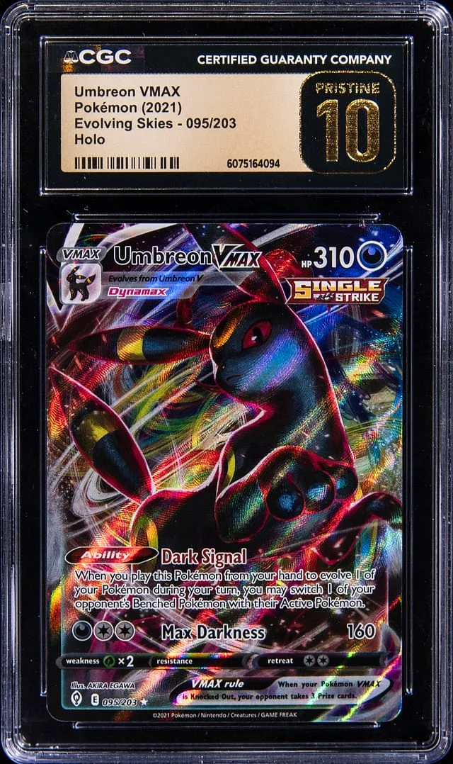 2021 Pokemon Evolving Skies Holo Umbreon VMAX #095 card image