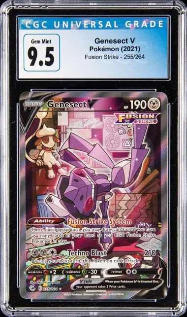 2021 Pokemon Fusion Strike Genesect V #255 card image