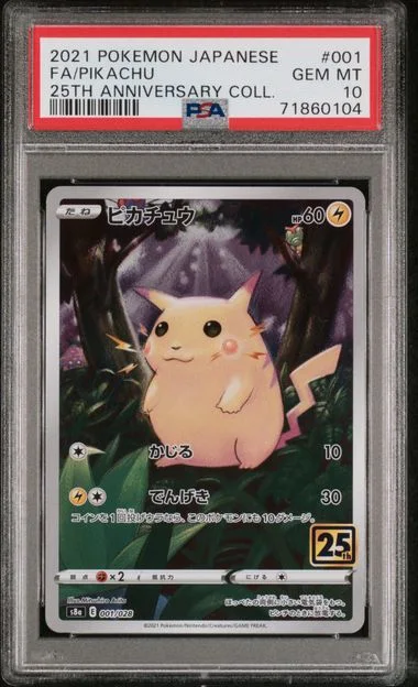 2021 Pokemon Japanese 25Th Anniversary Collection Full Art/Pikachu #001 card image