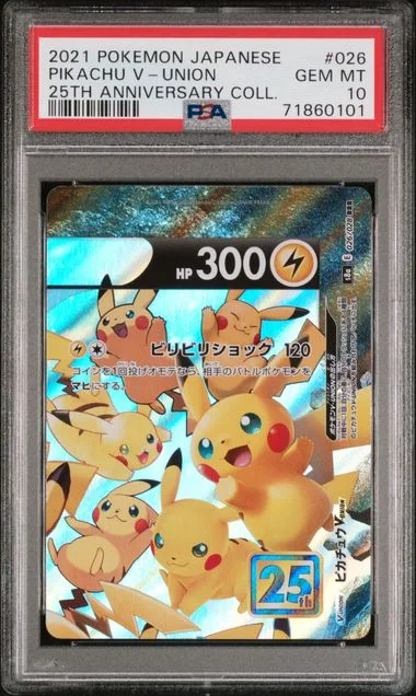 2021 Pokemon Japanese 25Th Anniversary Collection Pikachu V-Union #026 card image