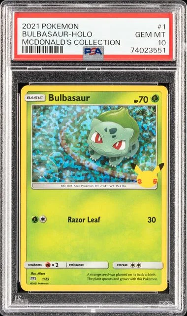 2021 Pokemon Mcdonald's Collection Bulbasaur-Holo #1 card image
