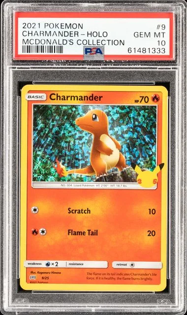 2021 Pokemon Mcdonald's Collection Charmander-Holo #9 card image