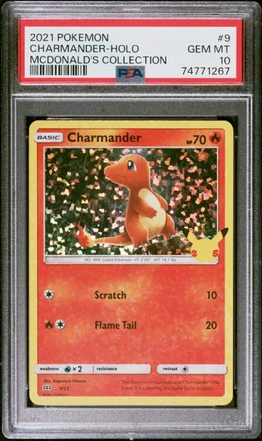 2021 Pokemon McDonald's Collection Holofoil Charmander #9 card image