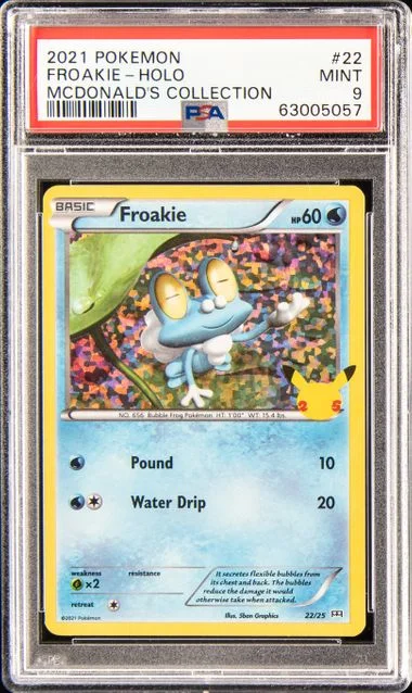 2021 Pokemon McDonald's Collection Holofoil Froakie #22 card image