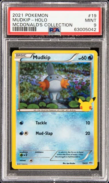 2021 Pokemon McDonald's Collection Holofoil Mudkip #19 card image