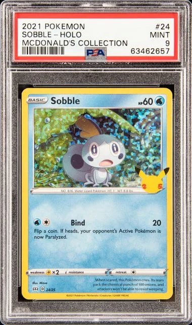 2021 Pokemon McDonald's Collection Holofoil Sobble #24 card image