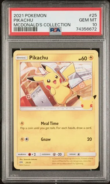 2021 Pokemon McDonald's Collection Pikachu #25 card image