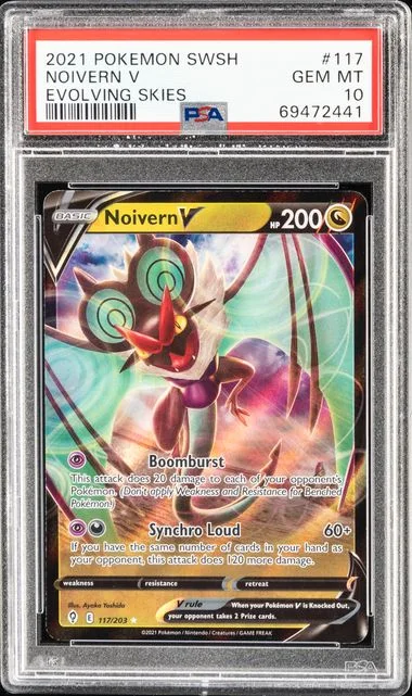 2021 Pokemon Sword & Shield Evolving Skies Noivern V #117 card image