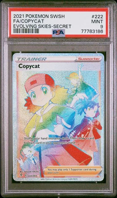 2021 Pokemon Sword & Shield Evolving Skies Secret Full Art/Copycat #222 card image