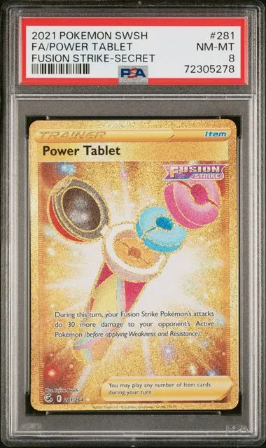 2021 Pokemon Sword & Shield Fusion Strike Secret Full Art/Power Tablet #281 card image
