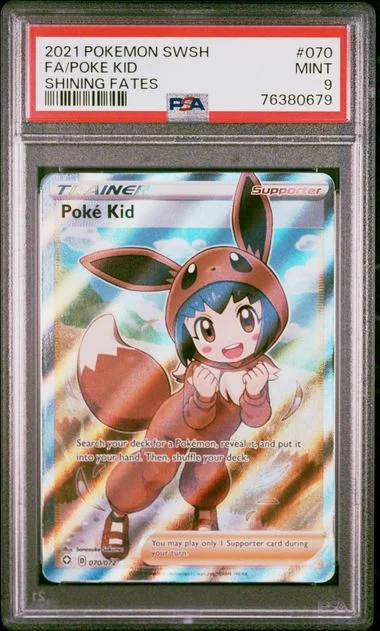 2021 Pokemon Sword & Shield Shining Fates Full Art Poke Kid #070 card image