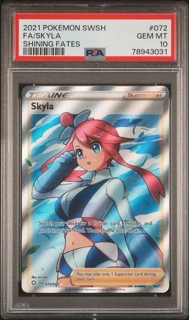 2021 Pokemon Sword & Shield Shining Fates Full Art/Skyla #072 card image