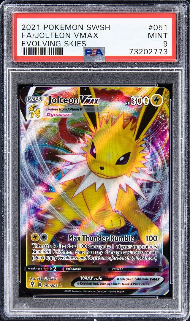 2021 Pokemon Swsh Evolving Skies Jolteon VMAX #051 card image
