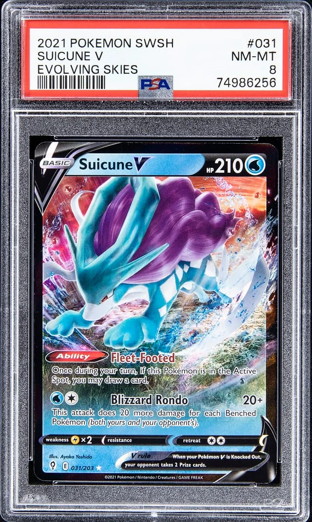 2021 Pokemon Swsh Evolving Skies Suicune V #031 card image