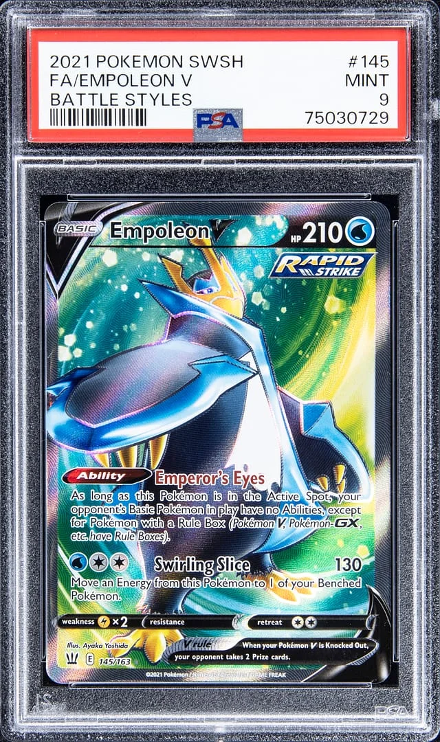 2021 Pokemon Swsh Full Art Battle Styles Empoleon V #145 card image