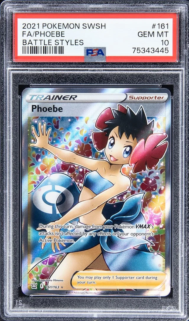 2021 Pokemon Swsh Full Art Battle Styles Phoebe #161 card image