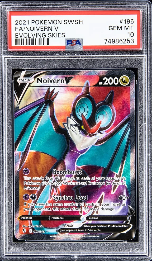 2021 Pokemon Swsh Full Art Evolving Skies Noivern V #195 card image