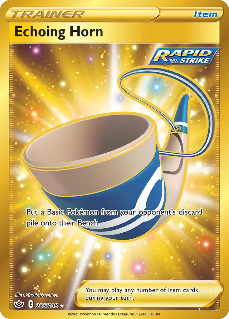 2021 Chilling Reign Echoing Horn Uncommon #136/198 Uncommon card image