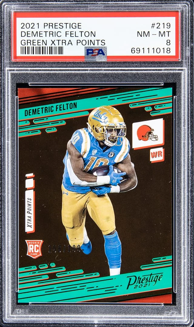 2021 Prestige Demetric Felton Green Xtra Points #219 card image
