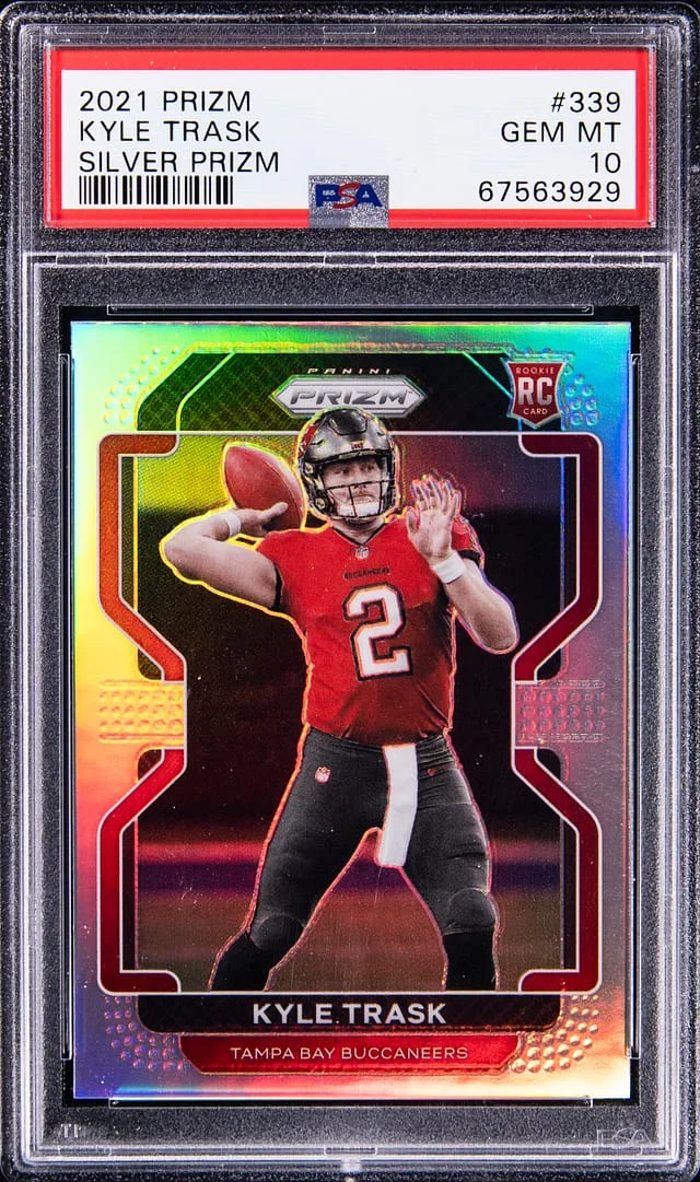 2021 Prizm Kyle Trask Light Blue Prizm #339 card image