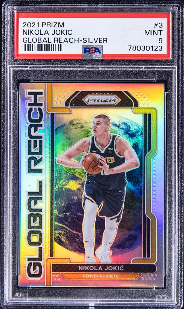 2021 Prizm Nikola Jokic Global Reach - Silver #3 card image