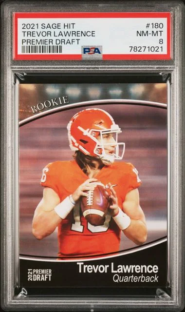 2021 Sage HIT Premier Draft Trevor Lawrence #180 card image